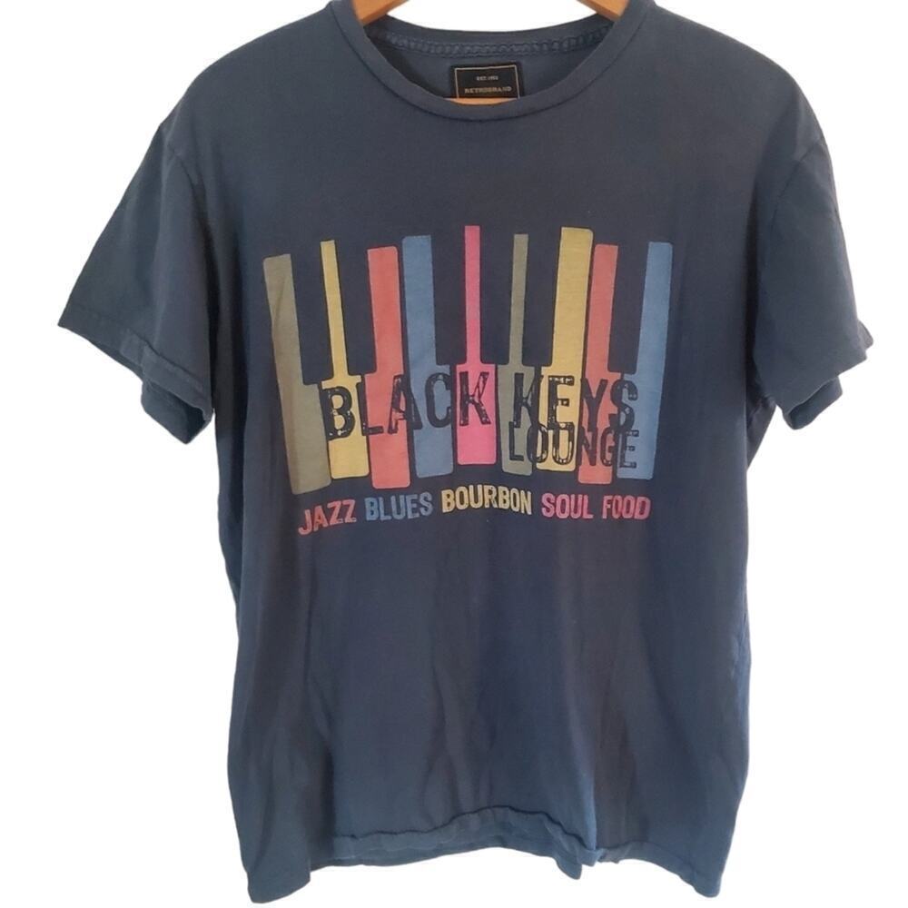 Black Keys Lounge Jazz Blues Bourbon Soul Food Graphic Tee Small